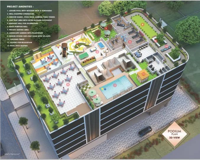 Hitech Cosmos kharghar Map typical plan