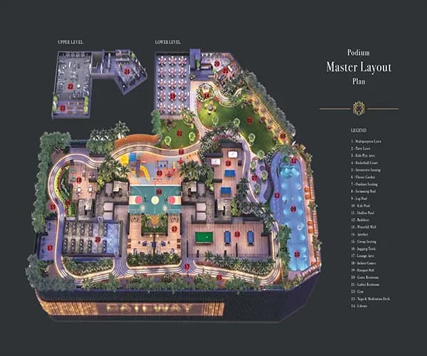 The Gateway masterplan Map typical plan