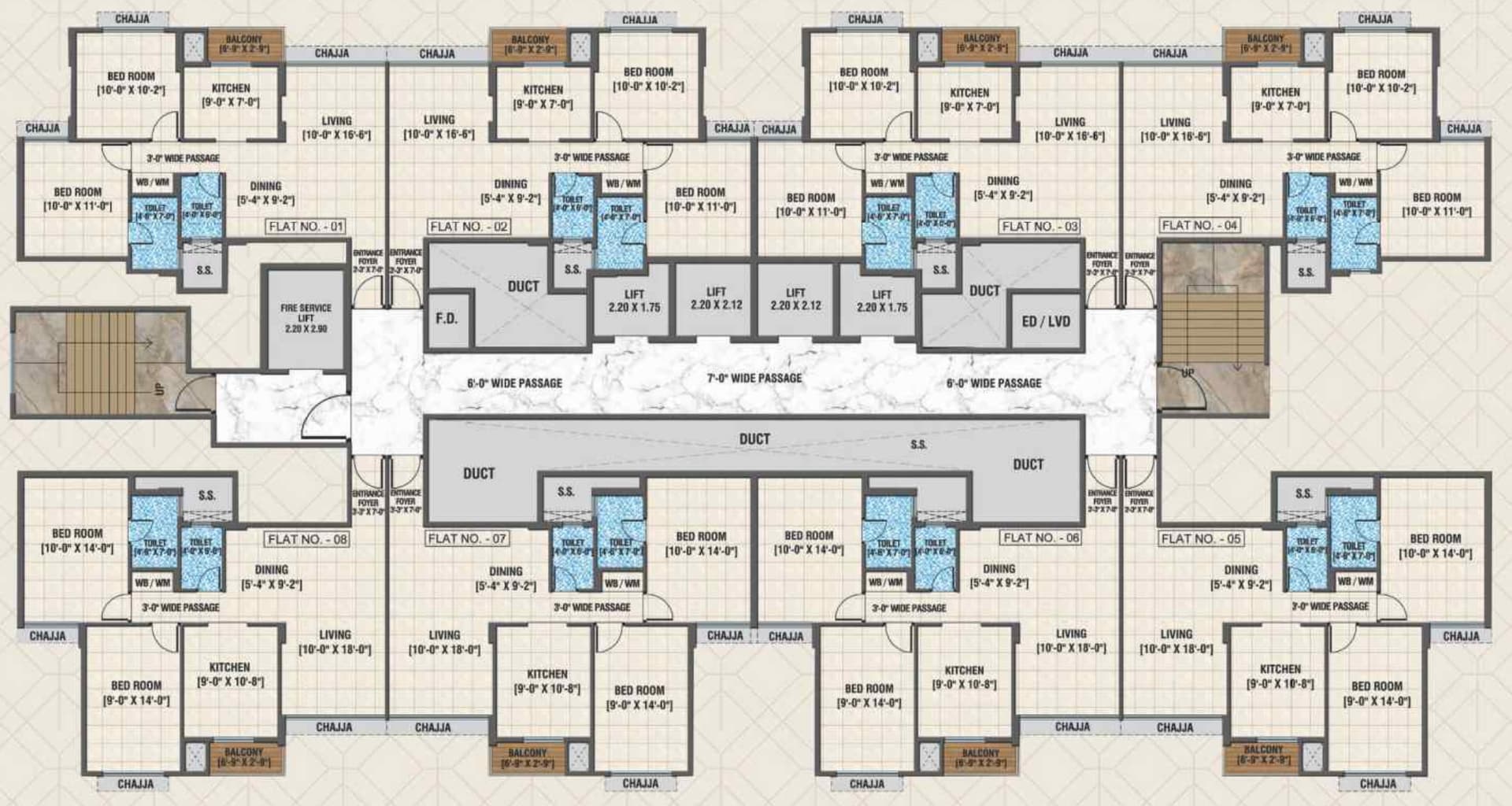 Arihant Advika Vashi Map typical plan