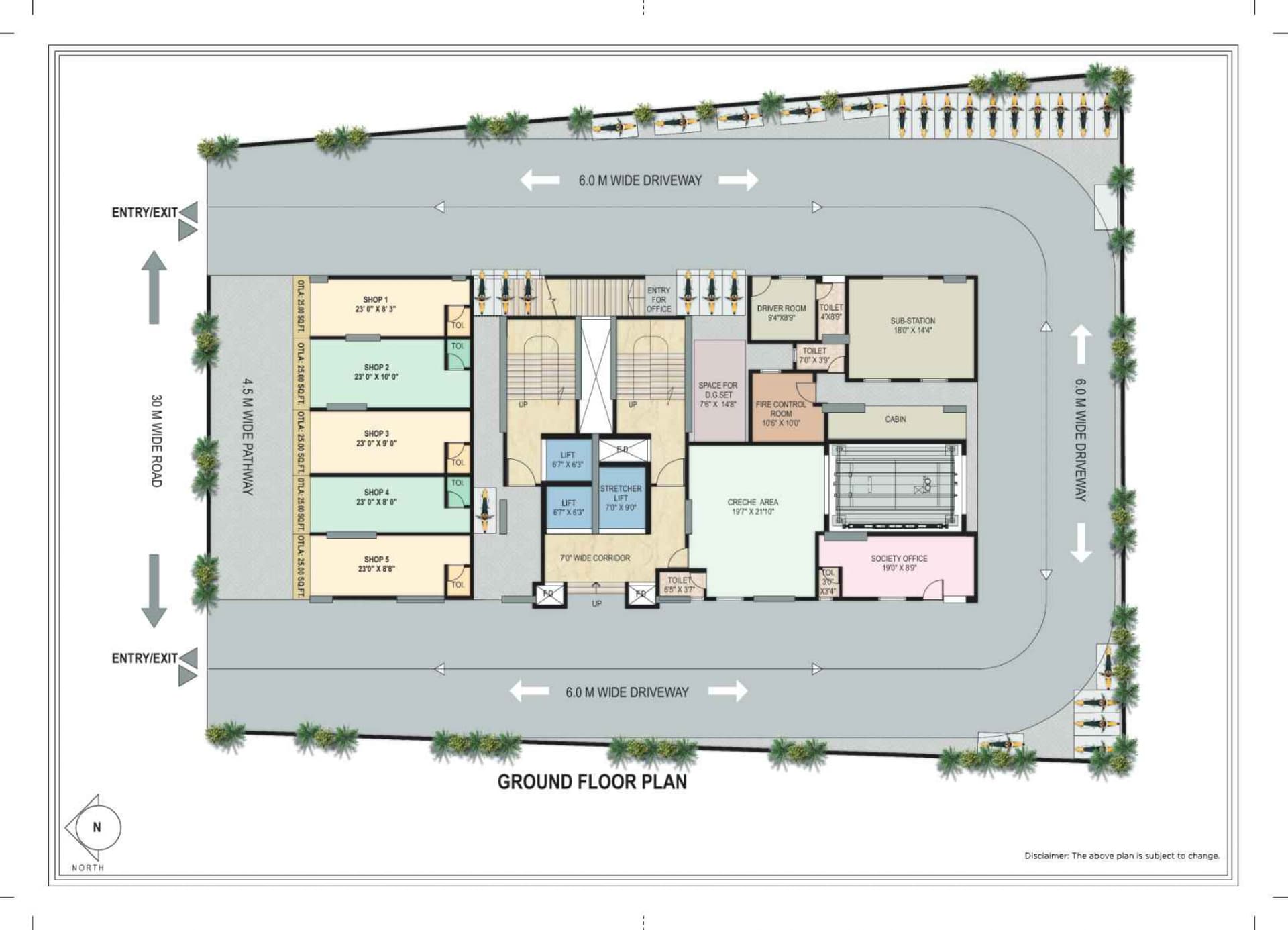 kamdhenu zenith nerul Map typical plan