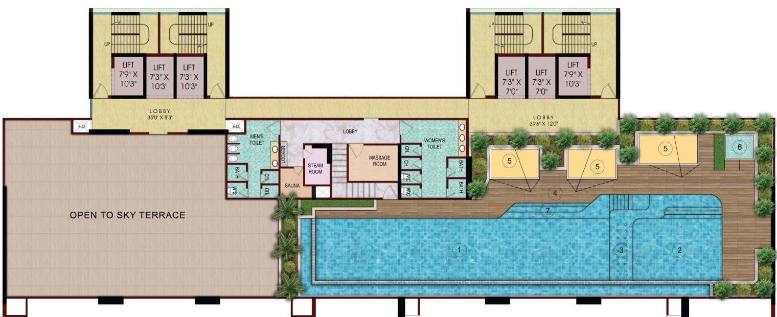 Metro Aykon Vashi Map typical plan