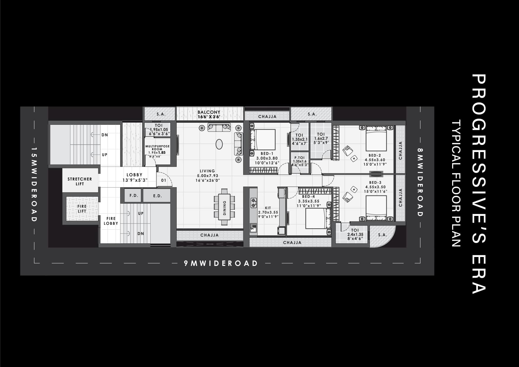 progressive era kopar khairane typical plan