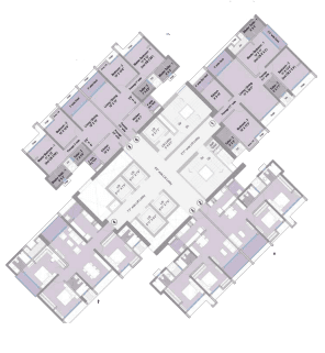raheja solaris juinagar typical plan