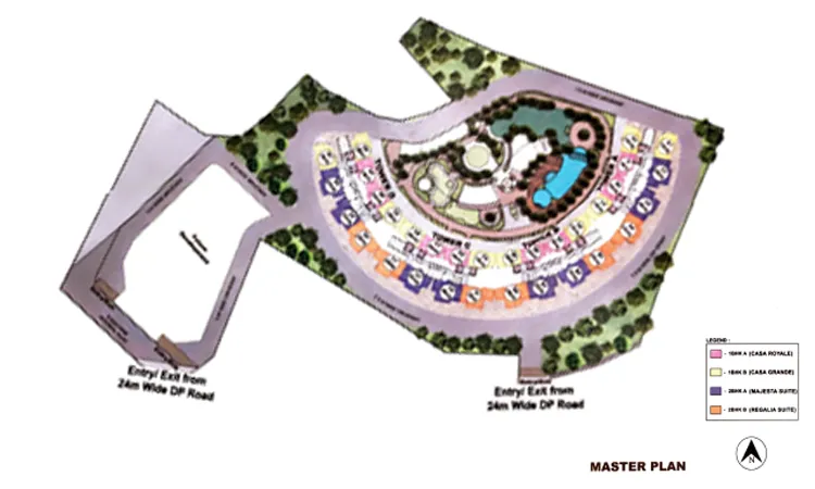 satyam regents park Map typical plan