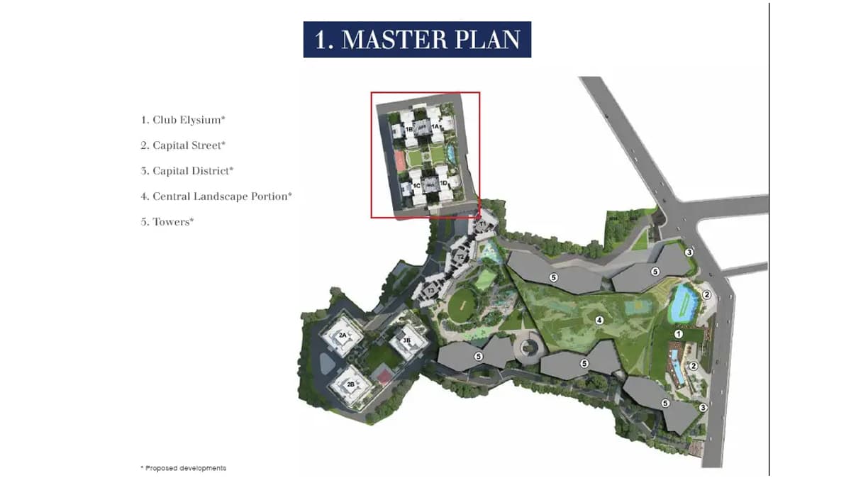 Adhiraj The Mainland Map typical plan