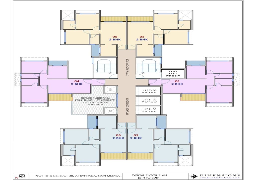 gami mafco vashi Map typical plan