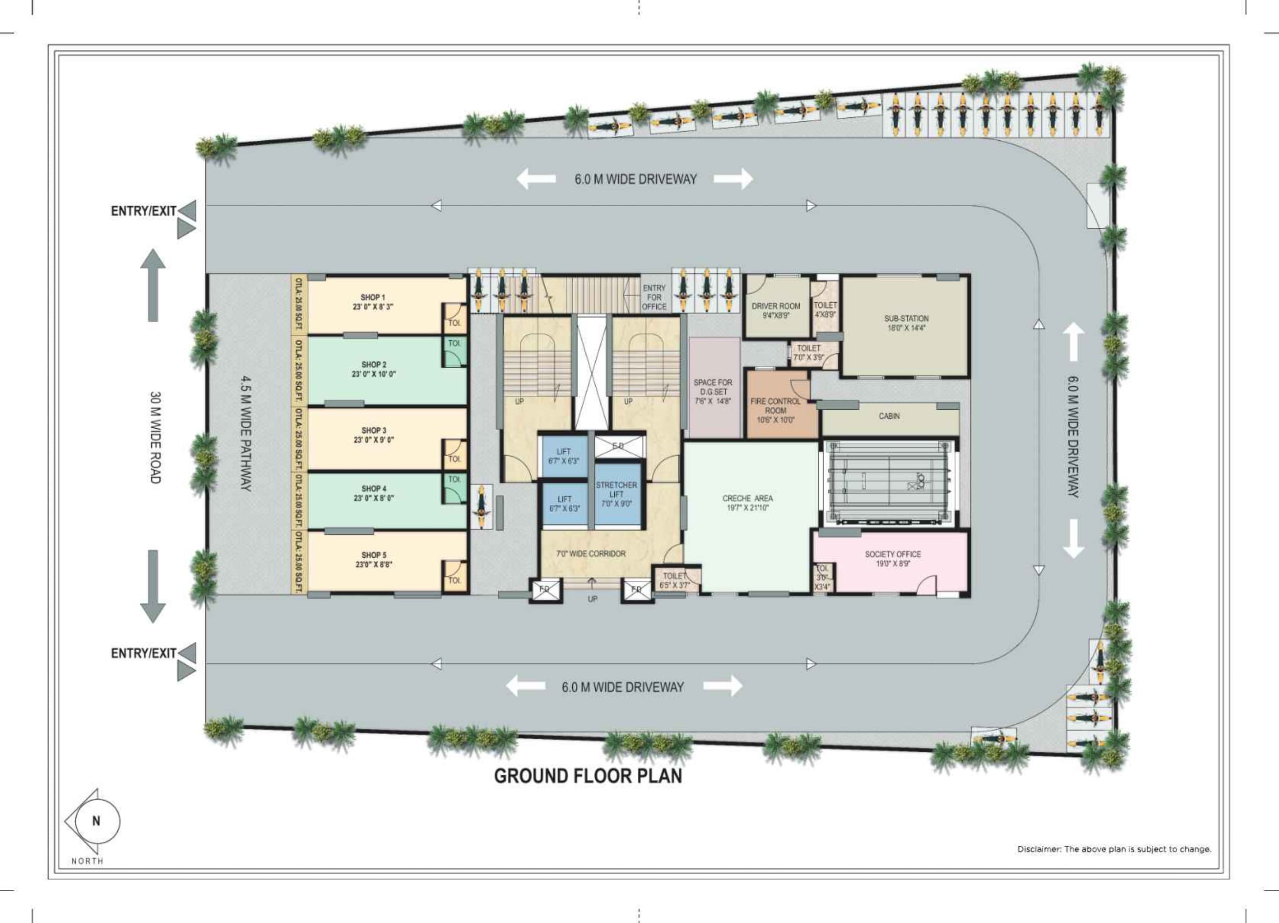kamdhenu zenith nerul Map typical plan