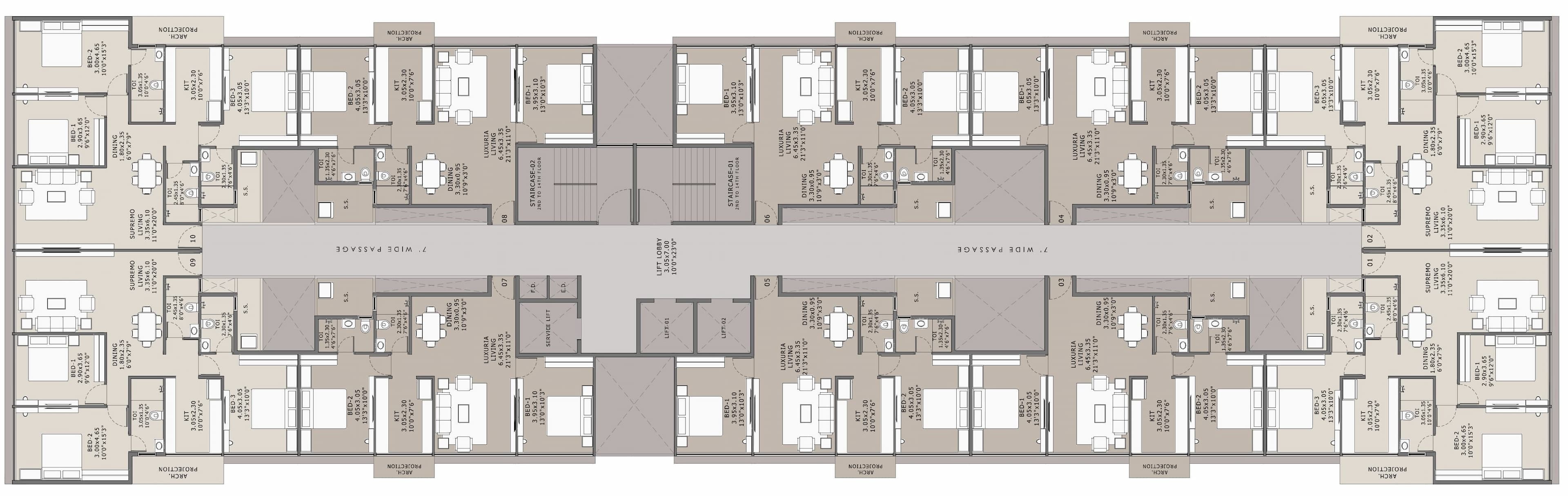 platinum esquire ulwe Map typical plan