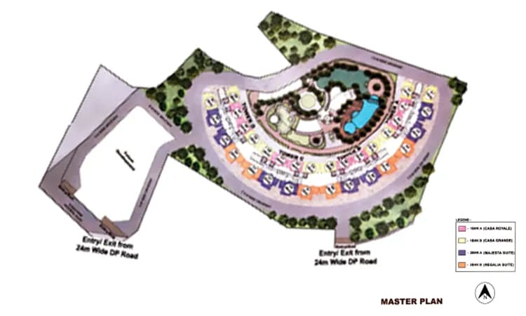 satyam regents park Map typical plan