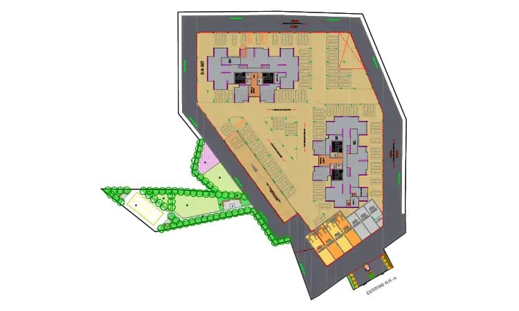 satyam regents park Map typical plan