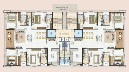 shreeji dios nerul Map typical plan