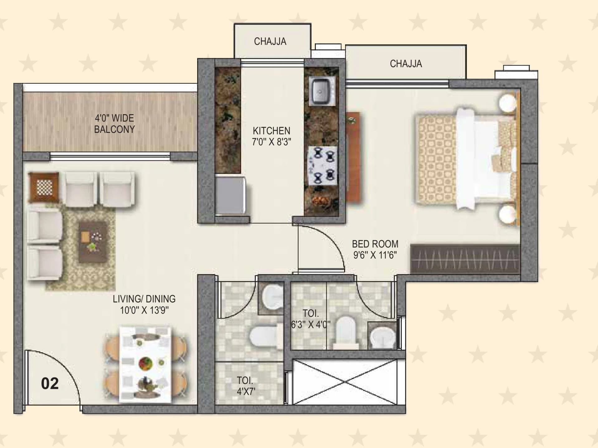 Sai World Dreams Dombivali 1 bhk.webp