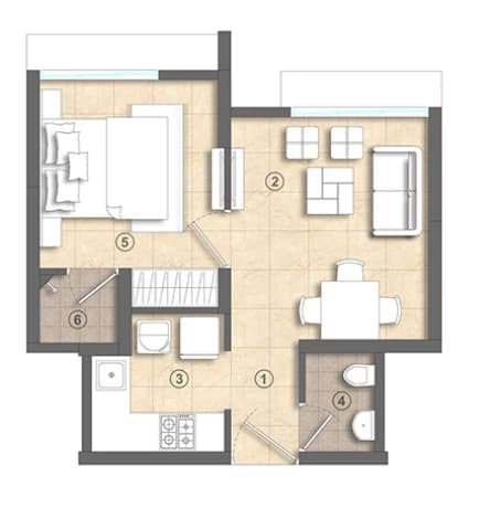 lodha crown kolsheth thane 1 bhk layout.webp