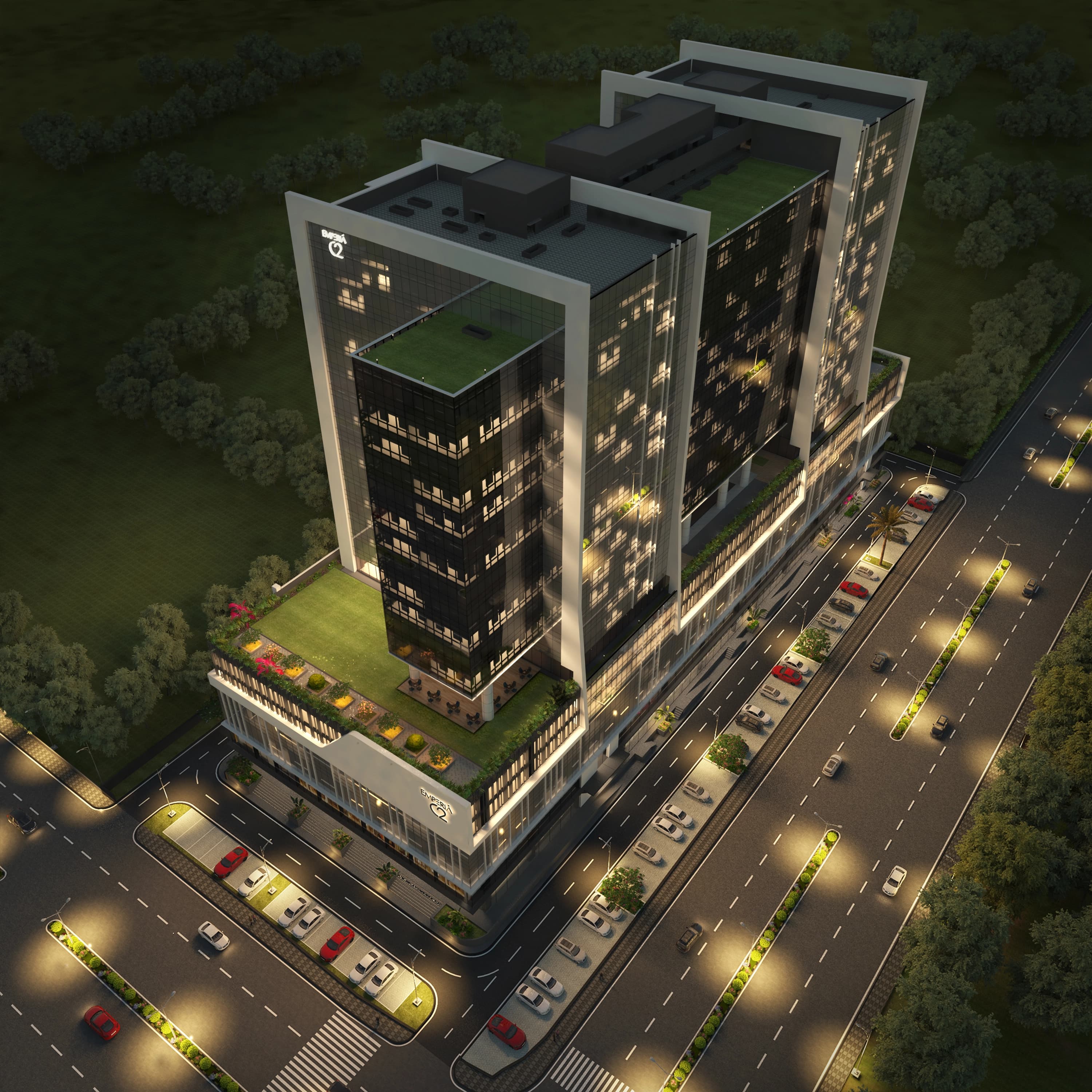 Emperia C2 Night Arial View.webp