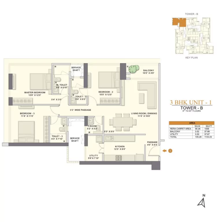 adani realty tower b 3 bhk.webp