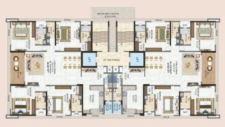 shreeji dios nerul Map typical plan